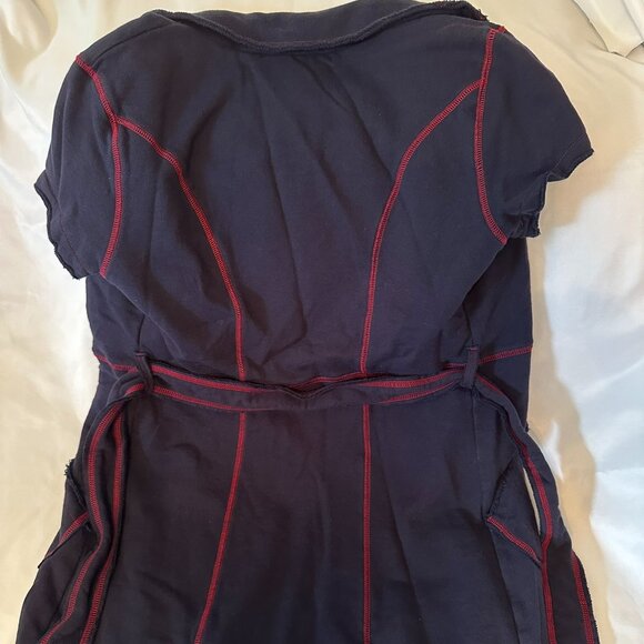 Millard Fillmore MF-13 Short Sleeve Navy Blue With Red Stitching Jacket W Sz M - Picture 4 of 13